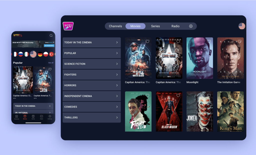 Standalone IPTV Apps